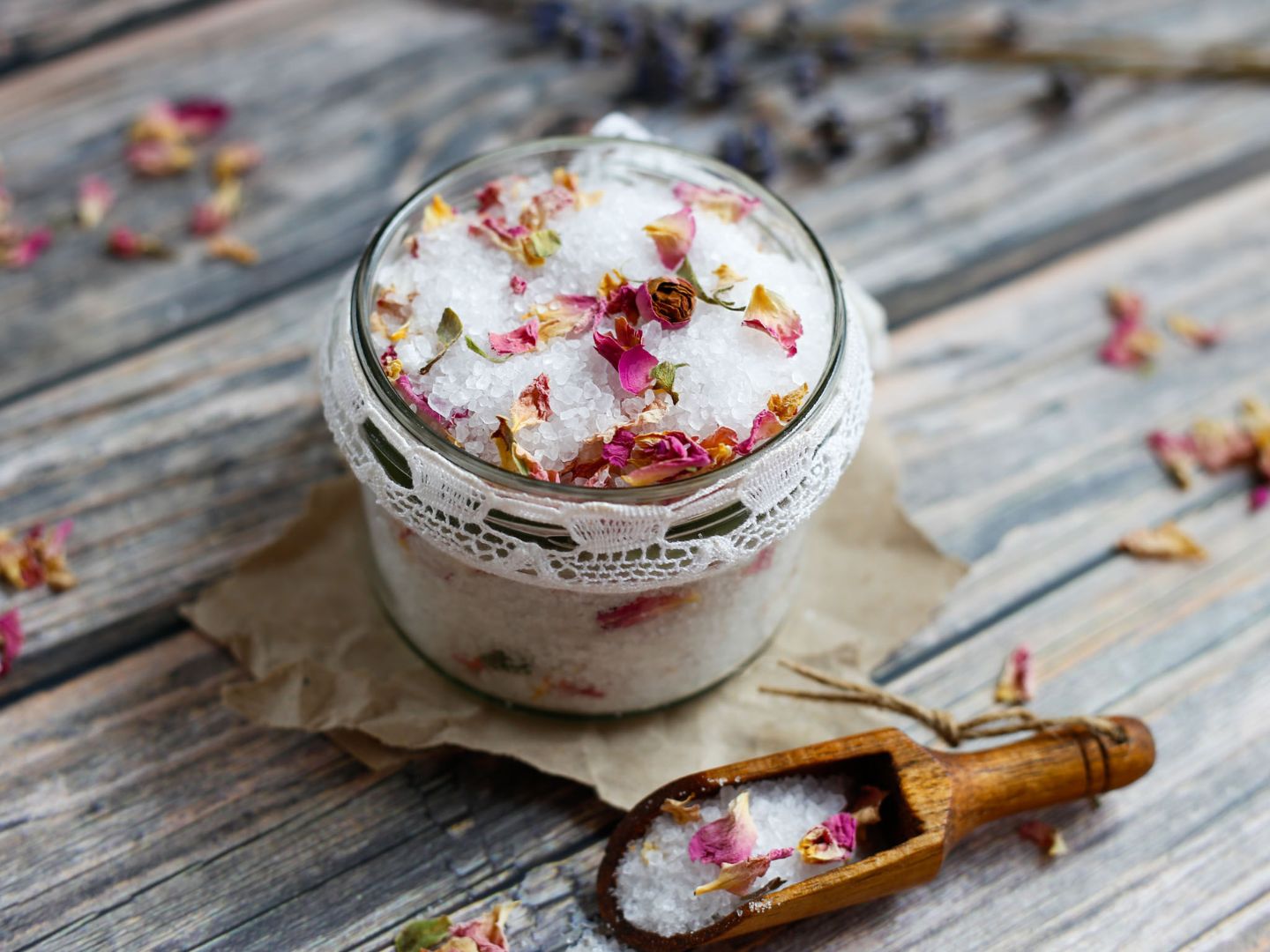 DIY Rosen Badesalz