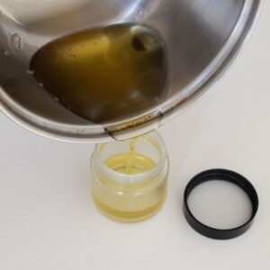 Zubereitung: Mischung in Glas füllen